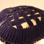 Vintage Hat 40s Black Velvet Woven Rennaisance