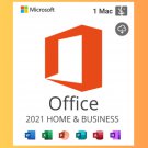 Microsoft Office 2021 Home and Business License For Mac