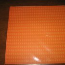 Scrapbook Paper Orange Argyle