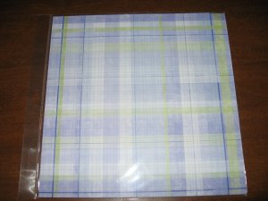 Scrapbbok Paper Purple Plaid