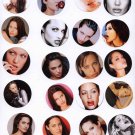Angelina Jolie Stickers - Set of 20