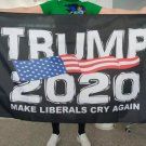 Trump 2020 Flag MAKE LIBERALS CRY AGAIN President USA 3X5Ft Print Digital Banner