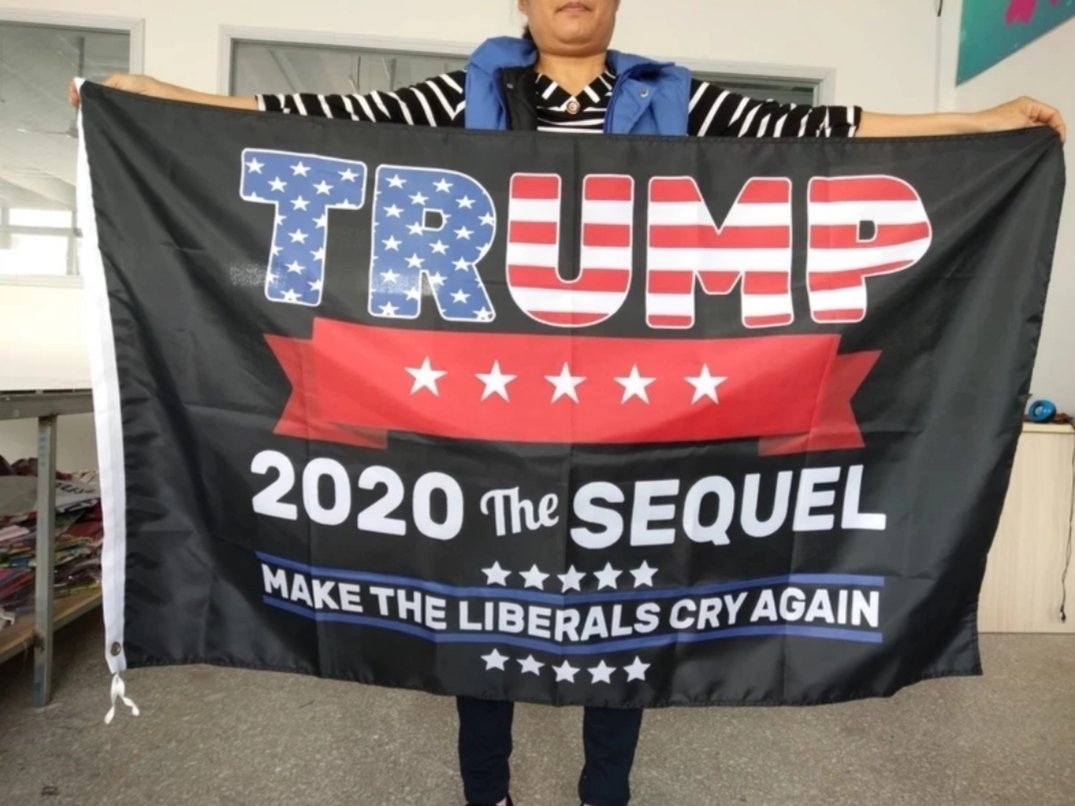 Trump 2020 Flag MAKE LIBERALS CRY AGAIN President USA 3X5Ft Print Digital Banner