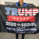 Trump 2020 Flag MAKE LIBERALS CRY AGAIN President USA 3X5Ft Print Digital Banner