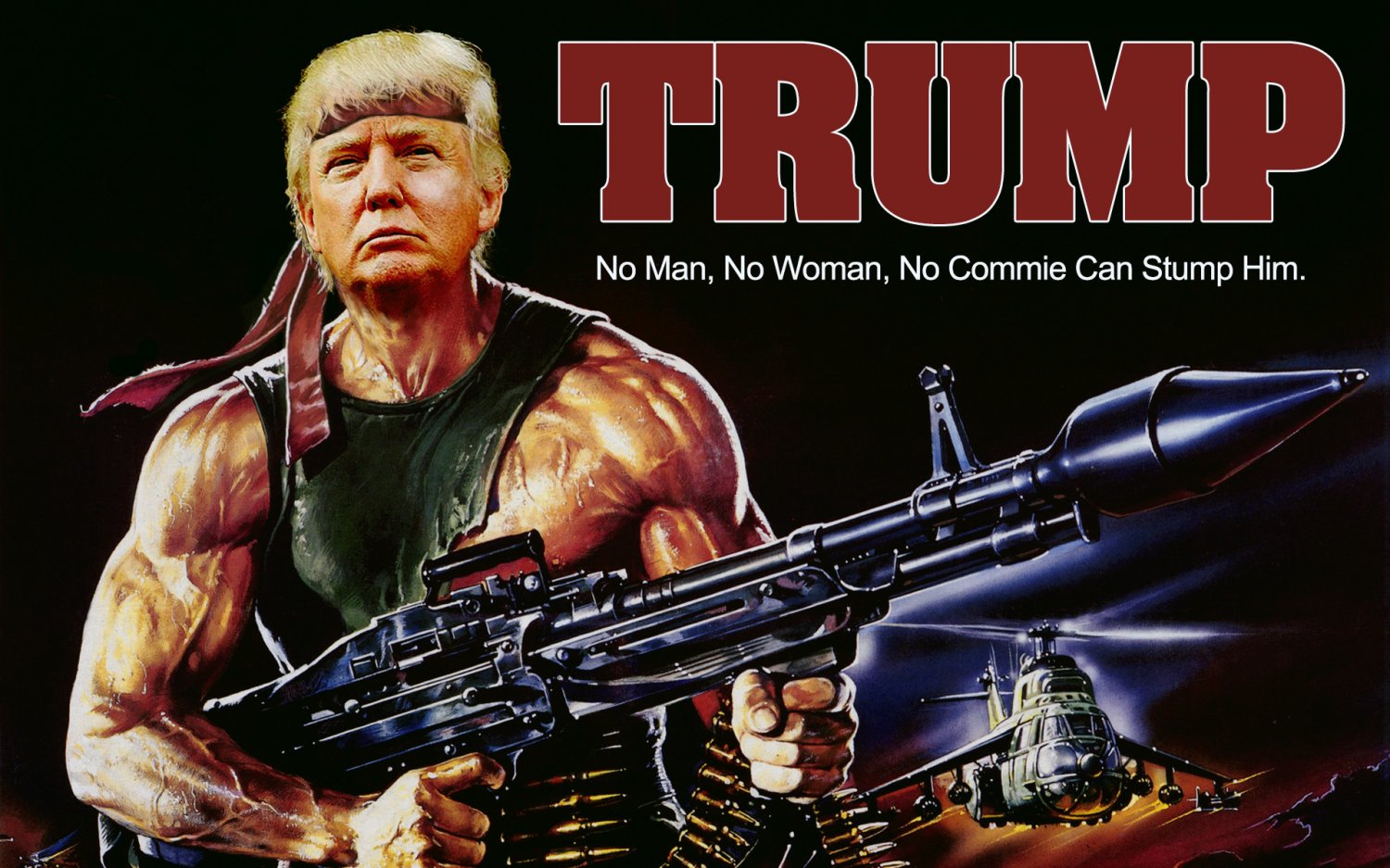 Donald Trump Flag BAZOOKA 3x5 Foot Digital Print Banner New Flags Print One Side