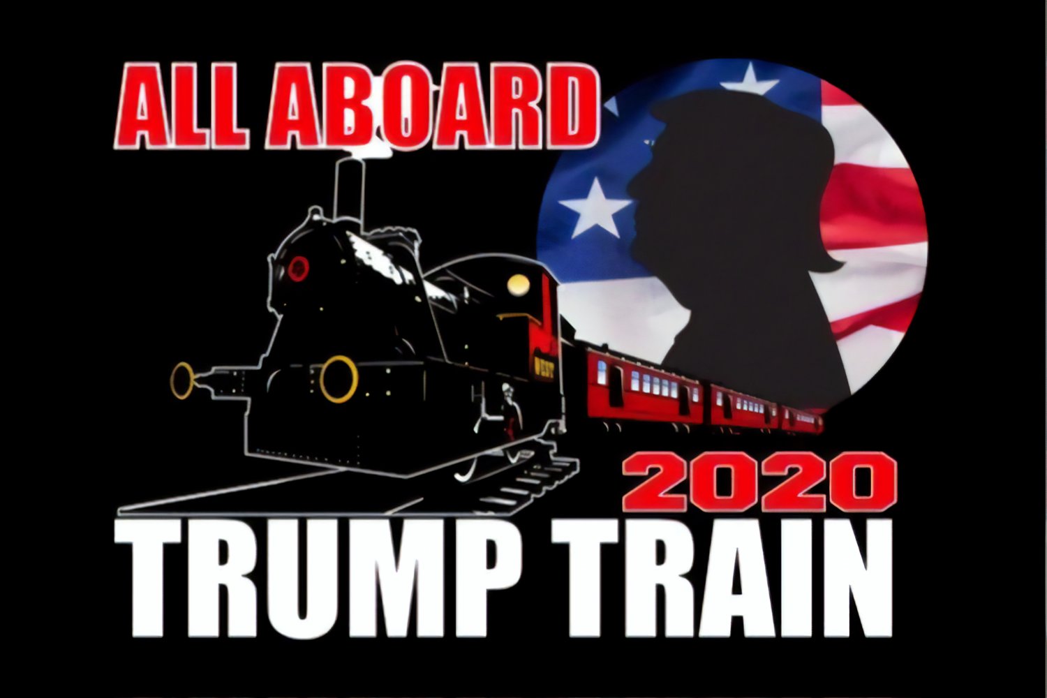 Trump Train Flag 3x5ft Digital Print Banner New MAGA