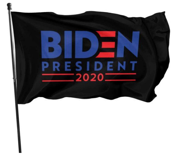 2020 Black Biden Flag President US Print Polyester One Side Garden