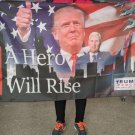A Hero Will Rise Trump Flag 3x5ft Polyester Print One Side 2020