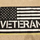 2020 Veteran Trump Flag 3x5Ft Veteran Black White ONE SIDE Banner