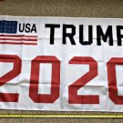 USA Flag Donald Trump 2020 Flag White 3x5' Keep America Great Banner