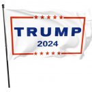 Trump 2024 Flag White/Red 3x5Ft Make America Great President USA Garden