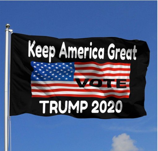 Vote Trump 2020 Flag 3x5Ft Keep America Great
