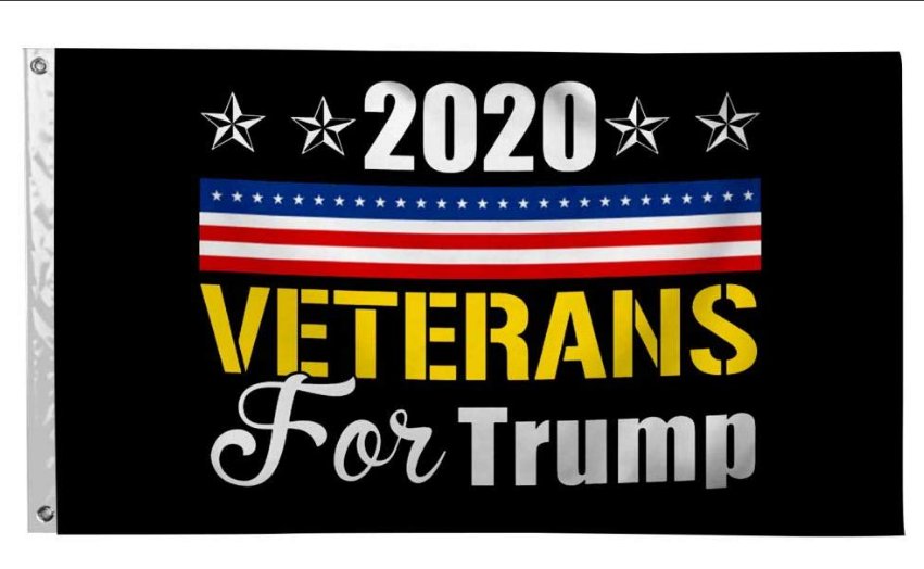 Veterans For Trump Flag 3x5Ft