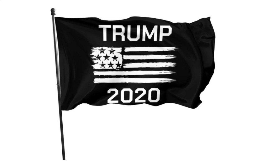 Trump 2020 Flag White 3'x5' Make America Great Again President Home-Garden