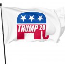 Trump 2020 White Flag 3x5Ft Make America Great Again President US