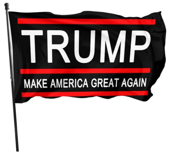 Line Red Trump 2020 Flag 3x5Ft Make America Great Again