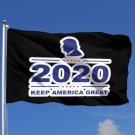 Black/White 2020 Trump Flag 90 x 150cm Keep America Great Again Banner