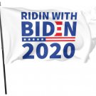 Ridin With Biden 2020 Flag 3x5Ft President US Print Banner White
