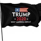 90 x 150cm Black Donald Trump 2020 Flag 3x5Ft Keep America Great
