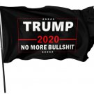 Trump No More Bullshit 2020 Flag 3x5Ft Keep America Great President USA Donald Trump Banner
