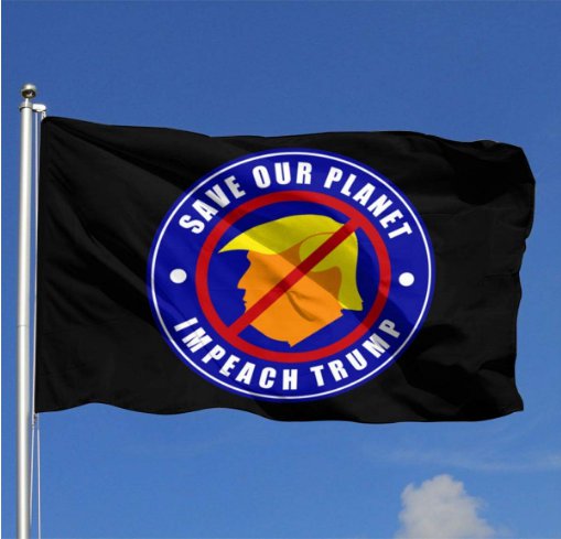 Impeach Trump Flag 2020 3x5ft Black