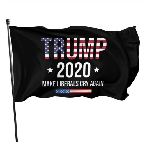 Trump Make Liberals Cry Again 2020 Flag President USA With 2 Grommets