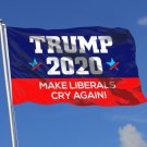 Trump 2020 Flag Make Liberals Cry Again Blue/Red 90 x 150cm Banner