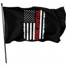 Donald Trump 2020 Flag Black 3x5Ft