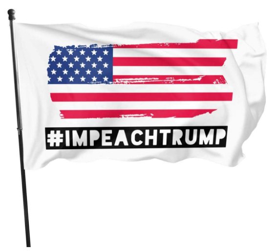 US Flag Impeach Trump Flag 2020 3x5Ft Banner White