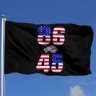 Trump 86 45 Flag Black 3x5Ft