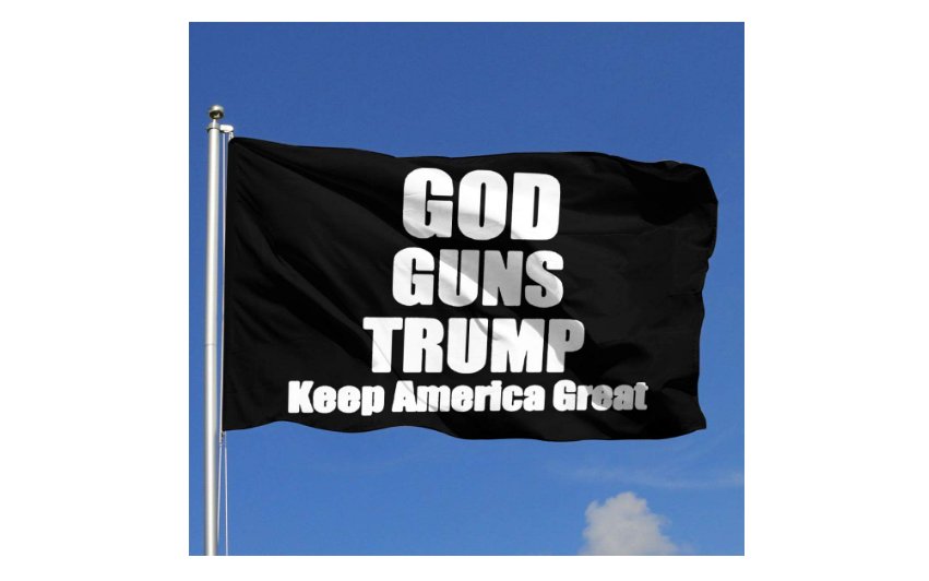 God Guns Trump Keep America Great Flag 3x5Ft President USA