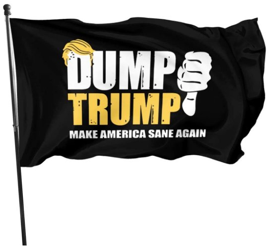 Dump Trump 2020 Flag 3x5ft Banner