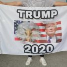 Trump Eagle Trump 2020 Flag White 3x5ft Keep America Great President US