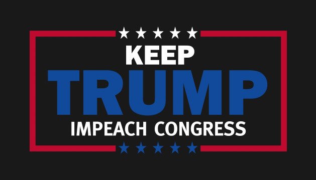 Keep Trump Impeach Congress Trump Flag 3x5Ft
