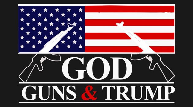 GOD GUNS & TRUMP - President Trump Flag 3x5ft