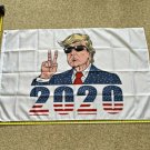 Trump 2020 Flag White Peace 3x5Ft Make America Great Again President USA