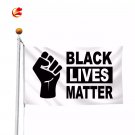 Black Lives Matter Flag White Regular Biden Trump BLM 3x5 Flag New