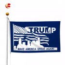 Trump 2020 Flag Banner  Blue 3x5ft  Make America Great Again Flag USA New