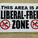 Donald Trump Flag 3x5ft Liberal Free Zone Navy USA 2020 Sign Poster