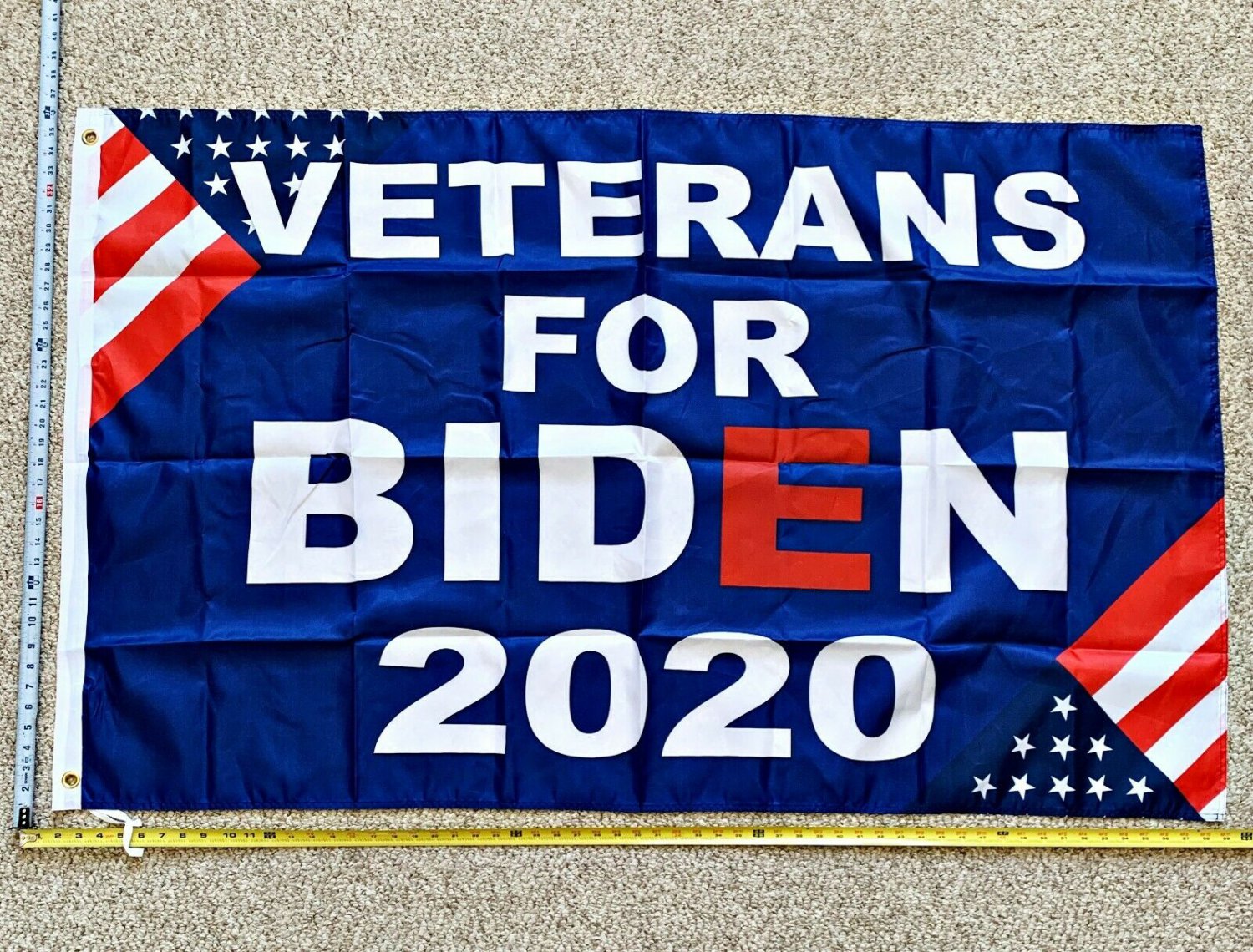 Joe Biden Flag Veterans For Biden Harris Army USA Sign Poster 3x5ft