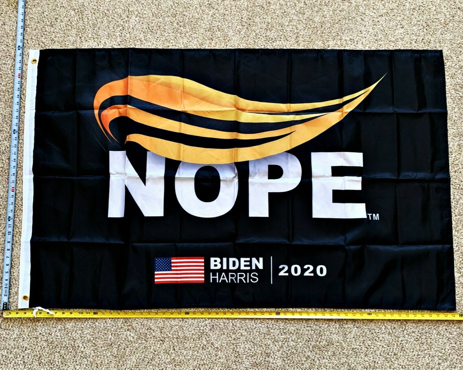 Joe Biden Flag NOPE Biden Harris 2020 USA Clinton Sign Poster 3x5ft