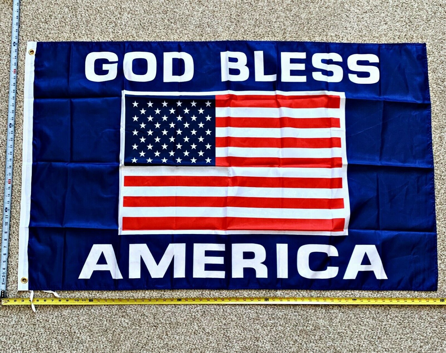 Donald Trump Flag God Bless America USA Navy Army Police Sign 3x5ft