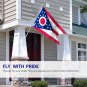 Ohio State Polyester Flag - Ohio OH State Flag Polyester with Brass Grommets 3X5Ft Banner USA