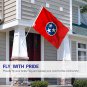 Tennessee State Polyester Flag - Tennessee TN Flag Polyester with Brass Grommets 3X5Ft Banner USA