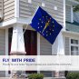 Indiana State Flag - Indiana IN Flag Polyester with Brass Grommets 3X5Ft Banner USA