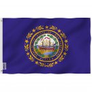 New Hampshire State Flag - New Hampshire NH Flags Polyester with Brass Grommets 3X5 Ft Banner