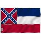 3x5 Foot Mississippi State Polyester Flag MS Flags with Brass Grommets 3X5Ft Banner