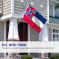 3x5 Foot Mississippi State Polyester Flag MS Flags with Brass Grommets 3X5Ft Banner