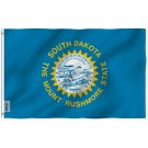 South Dakota State Flag - South Dakota SD Flag Polyester with Brass Grommets 3X5Ft Banner USA