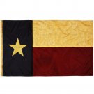 Vintage Style Tea Stained Texas State Flag 3x5 Foot Nylon - Embroidered Stars and Sewn Stripes USA